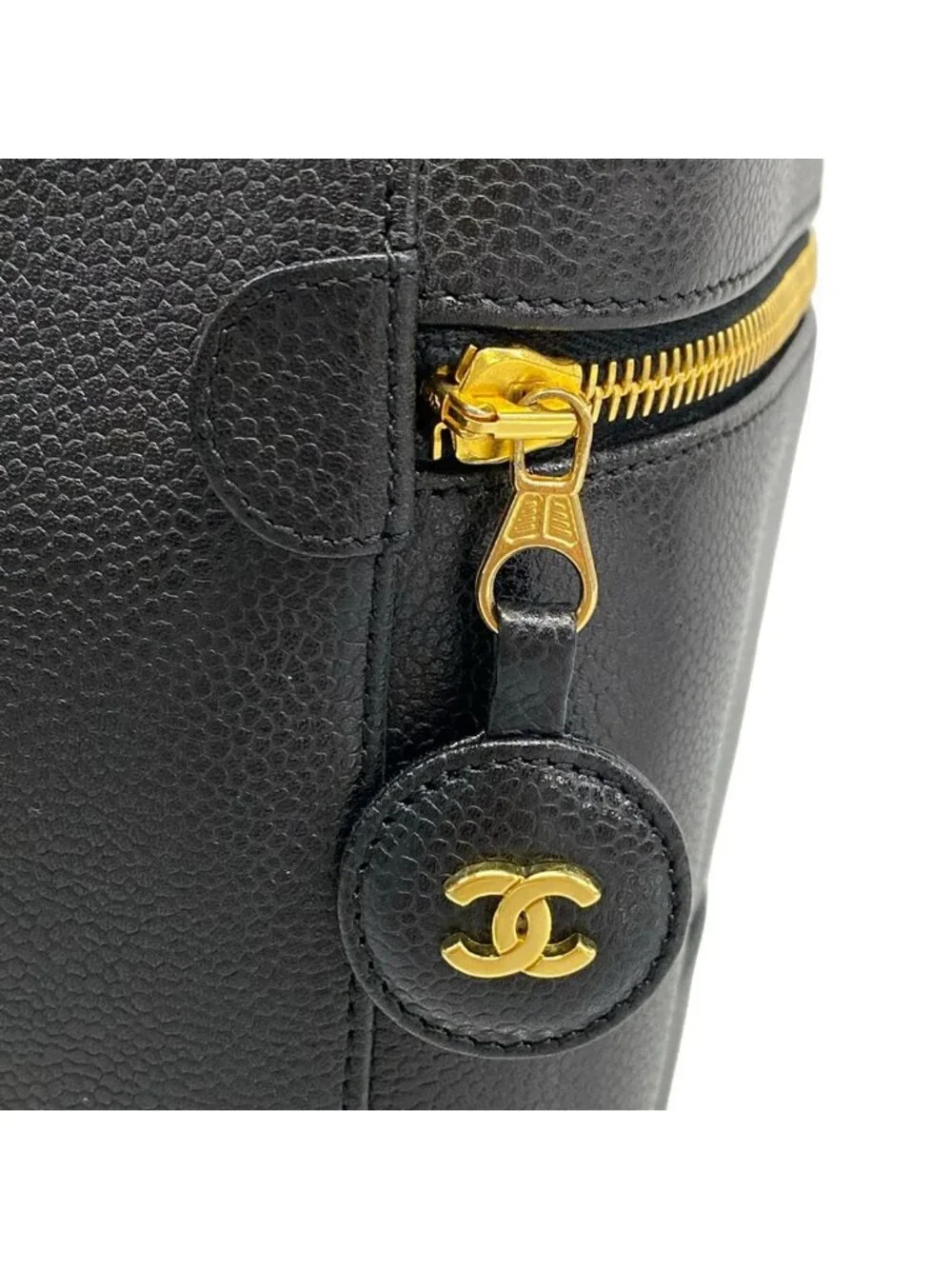 Chanel Vanity Bag Black Gold